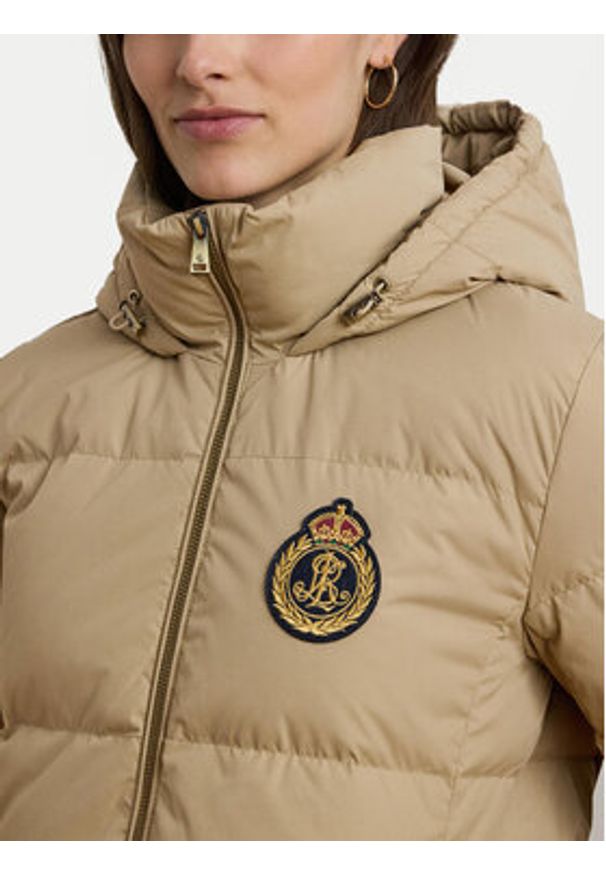 Lauren Ralph Lauren - LAUREN RALPH LAUREN Kurtka puchowa 297962675003 Beżowy Regular Fit. Kolor: beżowy. Materiał: syntetyk