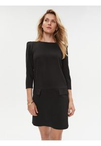 Rinascimento Sukienka codzienna CFC0115556003 Czarny Regular Fit. Okazja: na co dzień. Kolor: czarny. Materiał: syntetyk. Typ sukienki: proste. Styl: casual #1