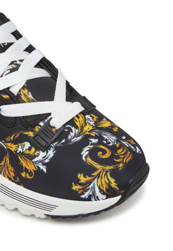 Versace Jeans Couture Sneakersy 78VA3SAA Czarny. Kolor: czarny. Materiał: skóra