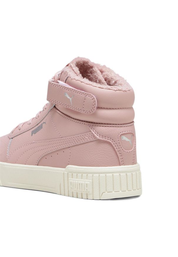 Puma - Młodzieżowe sneakersy Carina 2.0 Mid Winter PUMA. Kolor: biały, wielokolorowy, różowy. Materiał: tkanina, materiał, guma, syntetyk