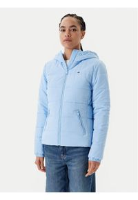Tommy Jeans Kurtka przejściowa DW0DW20959 Błękitny Slim Fit. Kolor: niebieski. Materiał: syntetyk