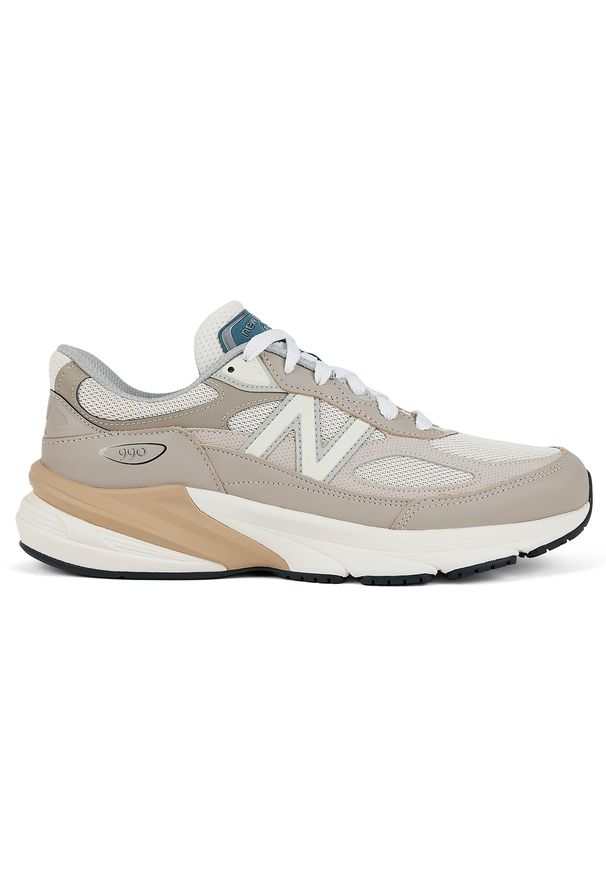 Buty unisex New Balance U990MM6 – beżowe. Kolor: beżowy. Materiał: zamsz, guma, materiał, syntetyk. Szerokość cholewki: normalna. Sport: bieganie