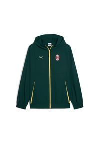 Puma - Kurtka dresowa AC Milan Woven 2025/26. Kolor: zielony. Materiał: dresówka. Sport: bieganie #1