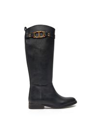 TwinSet - TWINSET Oficerki 242TCP092 Czarny. Kolor: czarny. Materiał: skóra #1