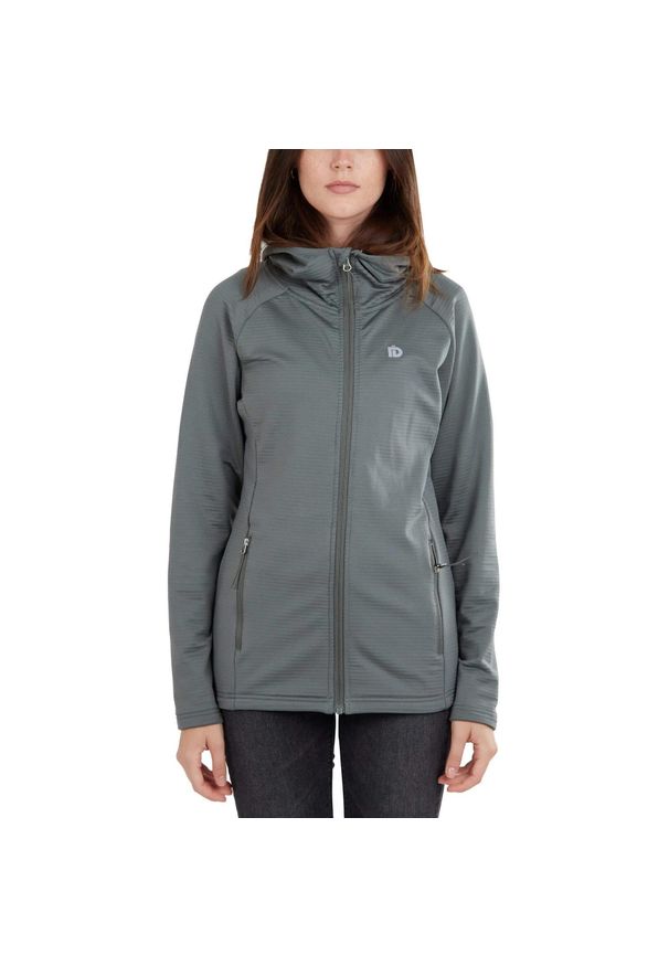 FUNDANGO - Sweter polarowy damski Fundango Share Hooded Fleece. Kolor: zielony. Materiał: polar. Sport: turystyka piesza
