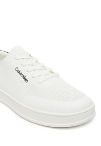 Calvin Klein Sneakersy Low Top Lace Up Knit HM0HM01726 Biały. Kolor: biały. Materiał: materiał #3