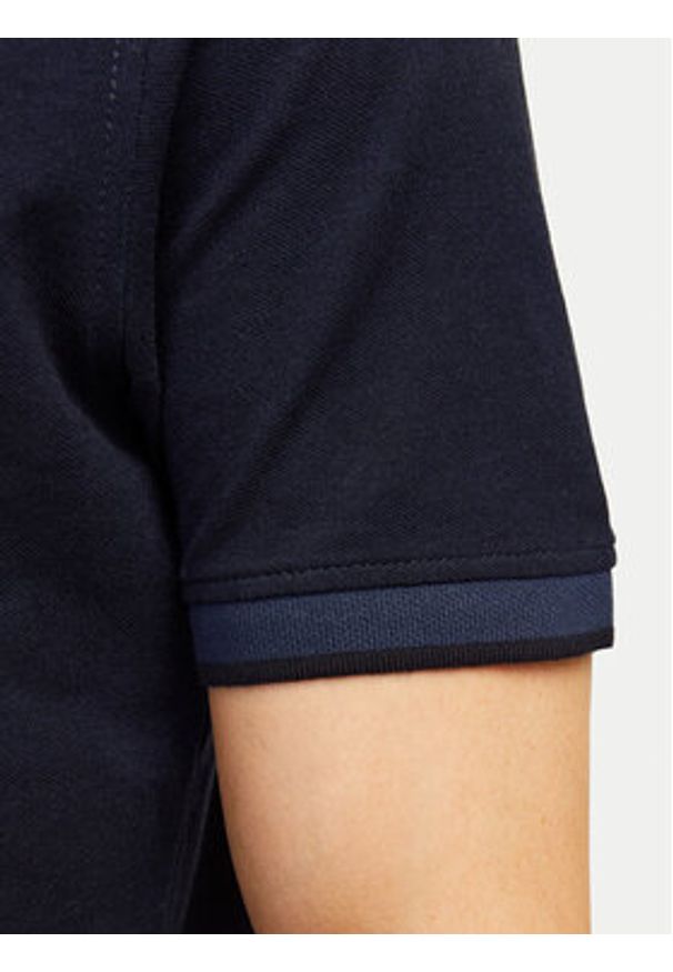Jack & Jones Polo Paulos 12136668 Granatowy Slim Fit. Typ kołnierza: polo. Kolor: niebieski. Materiał: bawełna