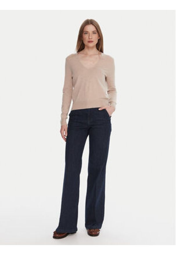 United Colors of Benetton - United Colors Of Benetton Jeansy 4TUT574X5 Granatowy Wide Leg. Kolor: niebieski