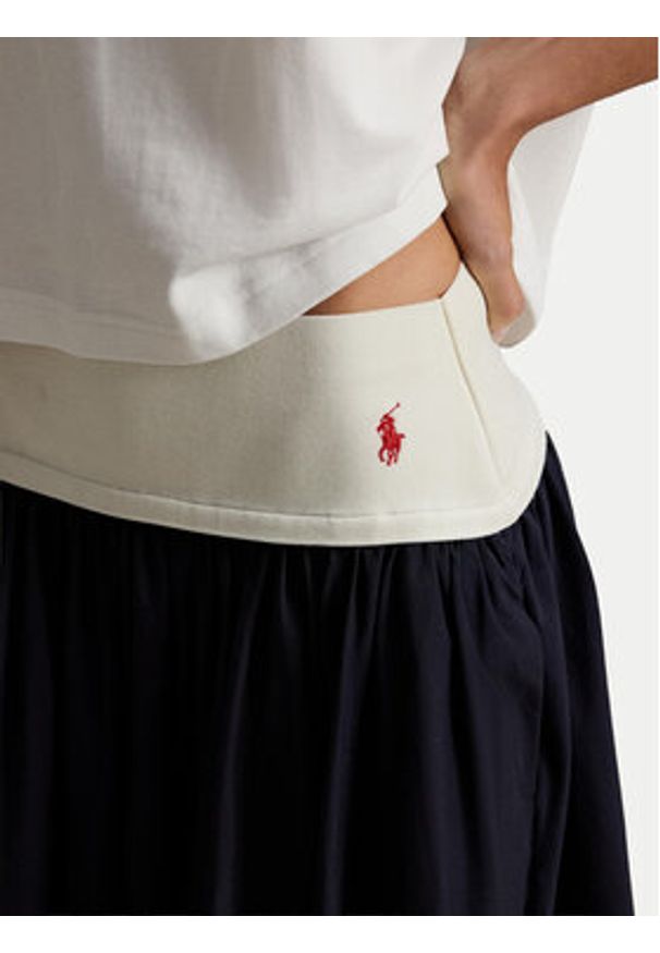 Polo Ralph Lauren Spódnica trapezowa 211A96329001 Granatowy Regular Fit. Kolor: niebieski. Materiał: bawełna