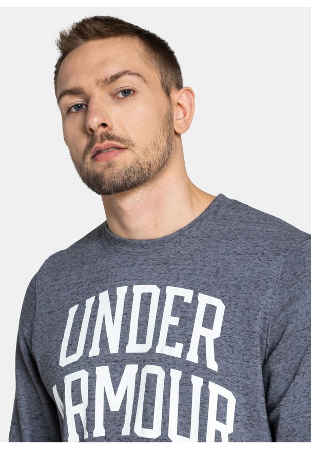 Bluza męska Under Armour Rival Terry Crew (1361561-012). Okazja: na co dzień. Kolor: szary. Materiał: poliester, bawełna. Sezon: lato, zima. Styl: casual, sportowy