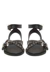 DeeZee Sandały MT3150-25S08 Czarny. Kolor: czarny. Materiał: skóra #6