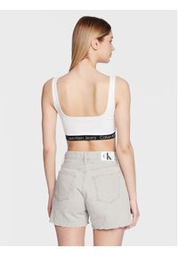 Calvin Klein Jeans Biustonosz top J20J220772 Biały. Kolor: biały. Materiał: syntetyk, wiskoza #3