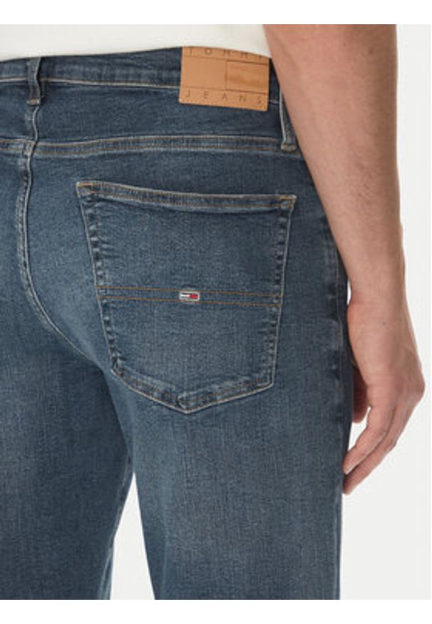 Tommy Jeans Jeansy Ryan DM0DM21097 Granatowy Slim Fit. Kolor: niebieski