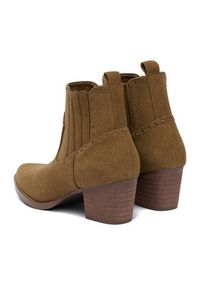 DeeZee Kowbojki LR230702 Brązowy. Kolor: brązowy. Materiał: materiał #2