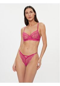 Hunkemöller Biustonosz z fiszbiną Isabelle Sparkle Ud 203588 Różowy. Kolor: różowy. Materiał: syntetyk #4