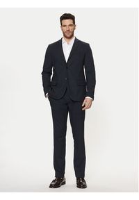 Tom Tailor Chinosy 1044345 Granatowy Slim Fit. Kolor: niebieski. Materiał: syntetyk