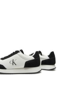 Calvin Klein Jeans Sneakersy Runner Laceup Low Mix Mg YW0YW01798 Biały. Kolor: biały. Materiał: skóra, zamsz #5