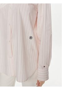 TOMMY HILFIGER - Tommy Hilfiger Koszula WW0WW41854 Różowy Relaxed Fit. Kolor: różowy. Materiał: bawełna #2