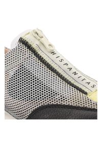 Czarne Sneakersy Hispanitas Stylowe Obuwie Damskie. Kolor: biały. Materiał: skóra, materiał. Szerokość cholewki: normalna. Obcas: na platformie. Styl: elegancki #4