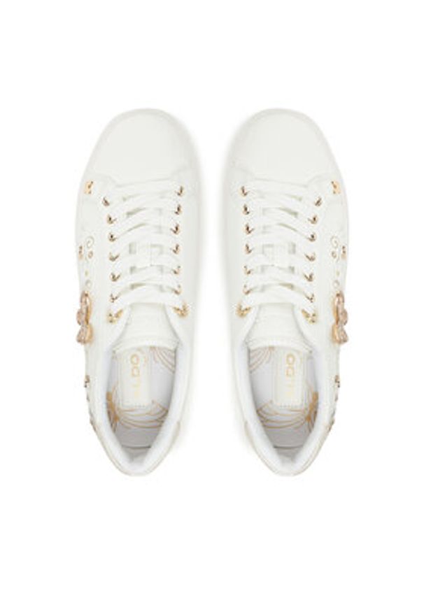 Aldo Sneakersy Saxony 13966826 Biały. Kolor: biały. Materiał: skóra