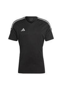 Adidas - Koszulka męska adidas Tiro 23 League Jersey. Kolor: biały, wielokolorowy, czarny. Materiał: jersey #1