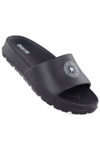 Big-Star - Klapki damskie basenowe plażowe na platformie czarne Big Star TT274A043. Okazja: na plażę. Kolor: czarny. Materiał: materiał. Obcas: na platformie. Styl: casual #1