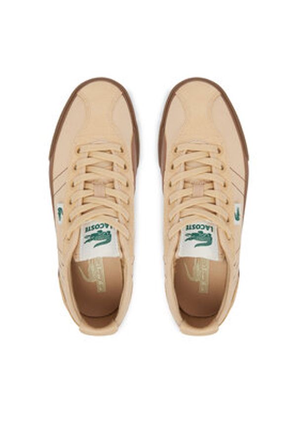Lacoste Sneakersy 51CFA0027 Beżowy. Kolor: beżowy. Materiał: materiał