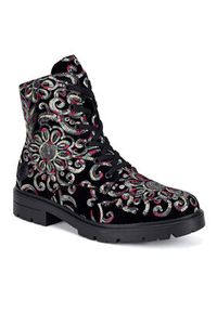 Rieker Botki Z2841-90 Kolorowy. Materiał: materiał. Wzór: kolorowy #2