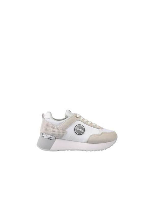 Buty do chodzenia damskie Colmar Travis Authentic. Zapięcie: sznurówki. Kolor: biały, wielokolorowy, beżowy. Materiał: materiał, syntetyk, zamsz, guma. Szerokość cholewki: normalna. Sport: turystyka piesza