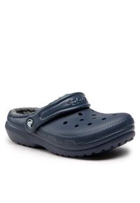 Crocs Klapki Classic Lined Clog K 207010 Granatowy. Kolor: niebieski #5