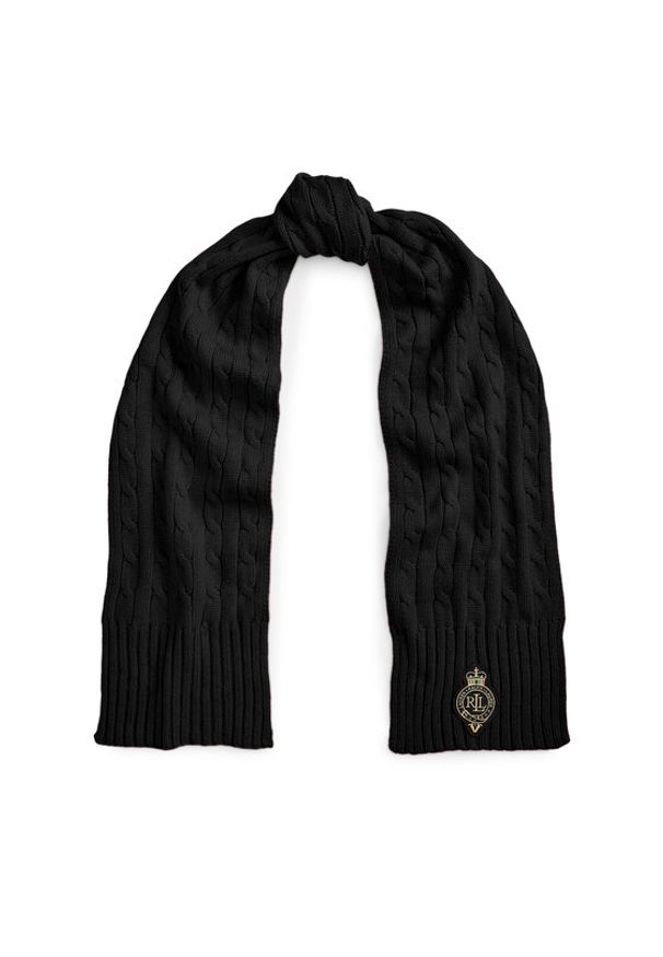 Lauren Ralph Lauren - LAUREN RALPH LAUREN Szalik 454P04456003 Czarny. Kolor: czarny. Materiał: materiał, poliester