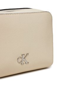 Calvin Klein Torebka Minimal Monogram K60K612719 Beżowy. Kolor: beżowy. Materiał: skórzane #3