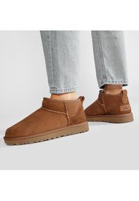 Ugg Śniegowce W Classic Ultra Mini 1116109 Brązowy. Kolor: brązowy. Materiał: skóra #2