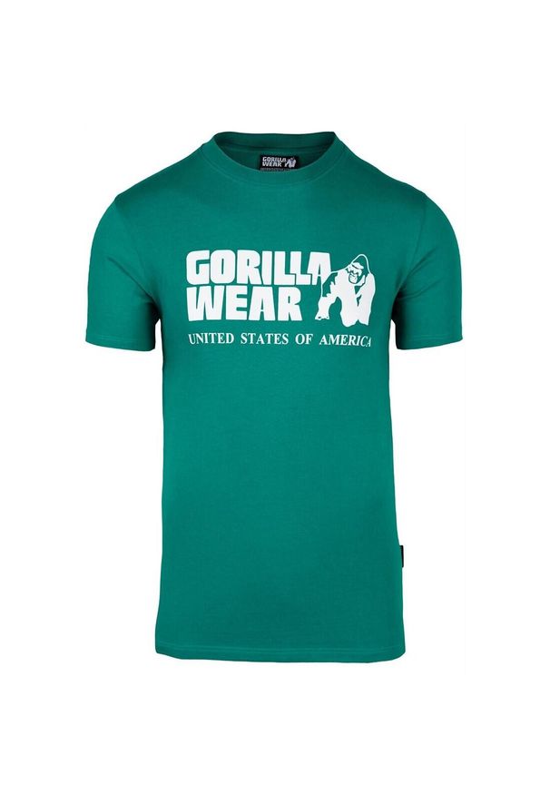 GORILLA WEAR - Koszulka Gorilla Wear Classic. Kolor: zielony. Materiał: bawełna. Sport: fitness