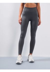 Sinsay - Legginsy z wysokim stanem o dopasowanym kroju - szary. Stan: podwyższony. Kolor: szary #1