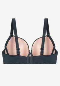 Born2be - Ciemnozielony Biustonosz Ozdobiony Cyrkoniami i Koronką Corraella. Kolor: zielony. Materiał: koronka. Wzór: koronka, aplikacja #2