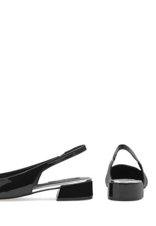 Nine West Baleriny WFA2609-1 Czarny. Kolor: czarny. Materiał: materiał