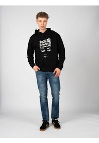 John Richmond Bluza | UMA24140FE | Mężczyzna | Czarny. Okazja: na co dzień. Typ kołnierza: kaptur. Kolor: czarny. Materiał: bawełna, poliester. Wzór: nadruk. Styl: casual