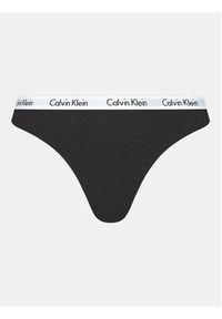 Calvin Klein Underwear Komplet 3 par stringów 000QD3587E Kolorowy. Materiał: bawełna. Wzór: kolorowy #9