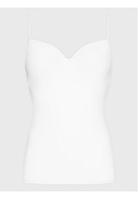 Hanro Podkoszulek Allure 1462 Biały Slim Fit. Kolor: biały. Materiał: syntetyk