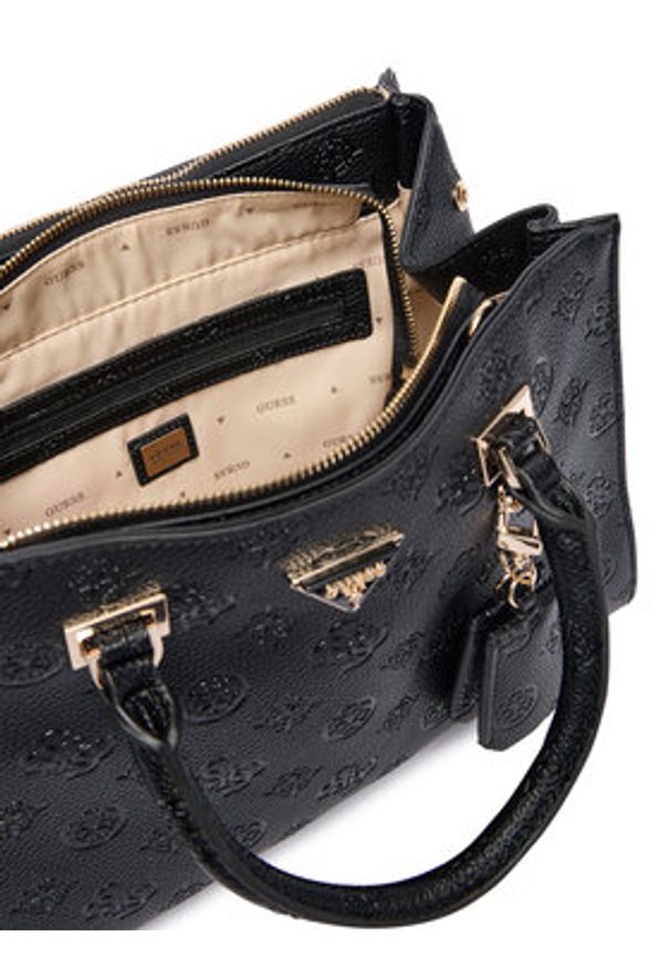 Guess Torebka Cresidia II HWPD98 88070 Czarny. Kolor: czarny. Materiał: skórzane