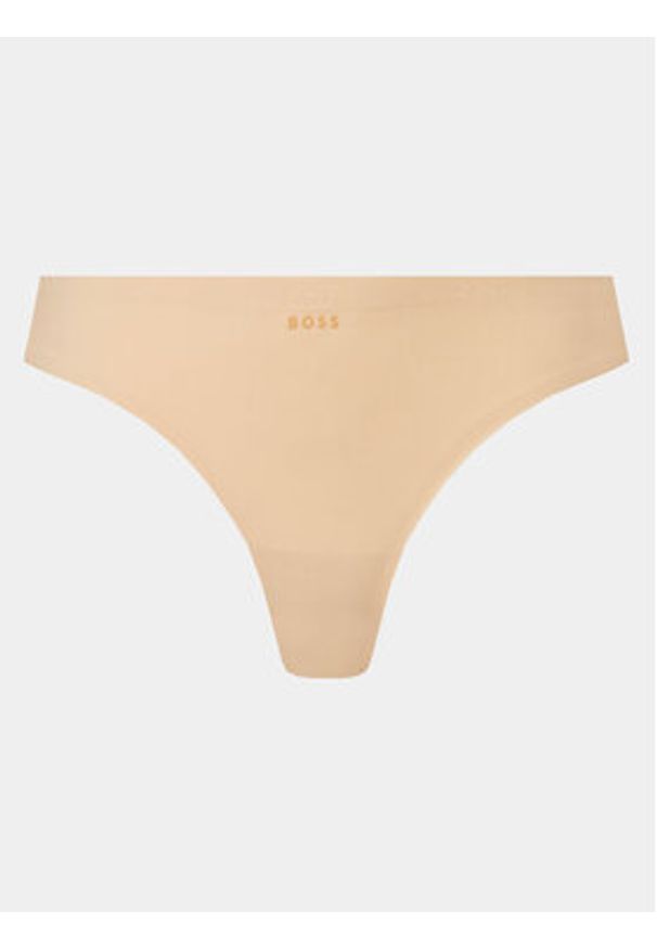 BOSS - Boss Stringi 50509992 Beżowy. Kolor: beżowy. Materiał: syntetyk