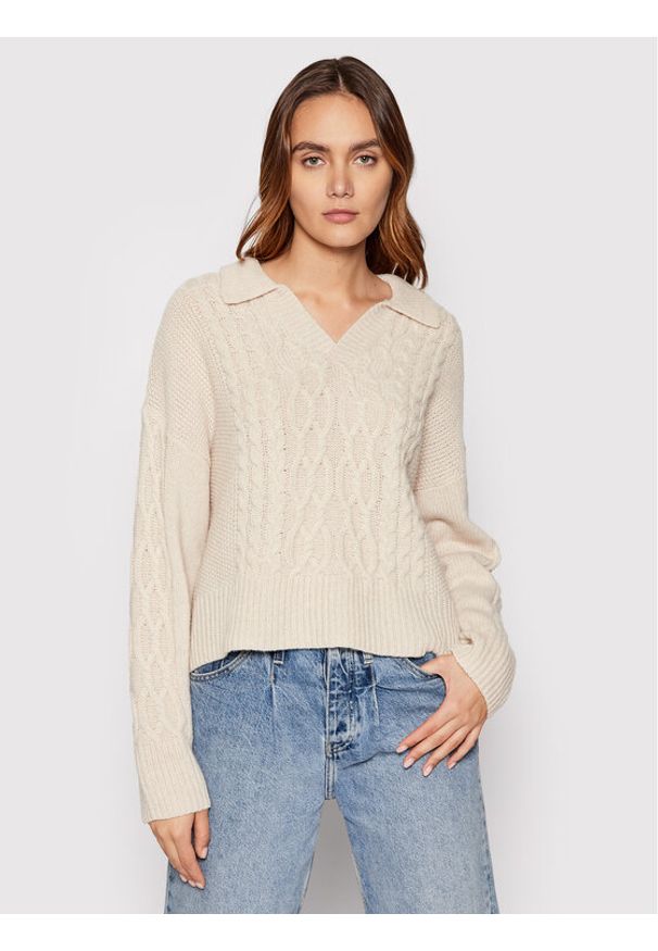 Sweter Levi's®. Kolor: beżowy. Materiał: wełna