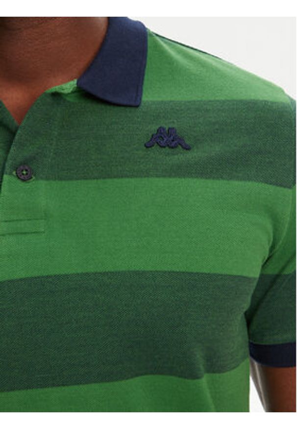 Robe di Kappa Polo Ming 64126KW Zielony Slim Fit. Typ kołnierza: polo. Kolor: zielony. Materiał: bawełna
