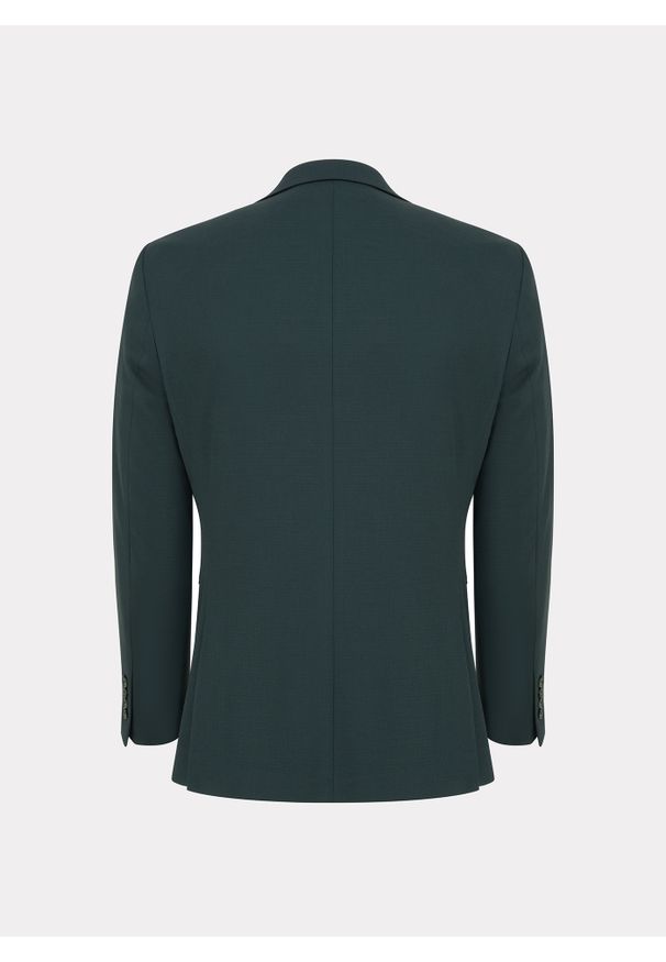 Pako Lorente - PAKO LORENTE - Zielona marynarka garniturowa. Kolor: zielony. Materiał: poliester, wiskoza, elastan. Wzór: gładki. Styl: młodzieżowy