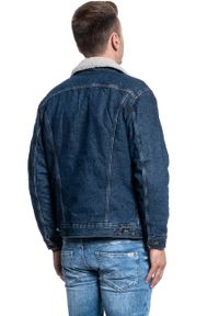 Lee - LEE SHERPA JACKET STONE CLAYTON L87ARDCD. Materiał: jeans, materiał, sztruks, bawełna. Wzór: kolorowy, jednolity, nadruk. Sezon: zima. Styl: vintage, sportowy, klasyczny, elegancki #6