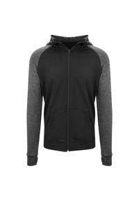 JUST COOL - Bluza Rozpinana Męska Kontrastowa Melanż Slim. Kolor: szary, wielokolorowy, brązowy, czarny. Wzór: melanż. Sport: turystyka piesza #1