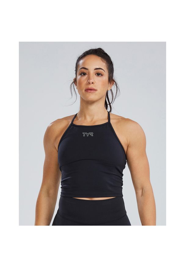 Koszulka damska TYR JL THIN STRP TANK. Kolor: niebieski