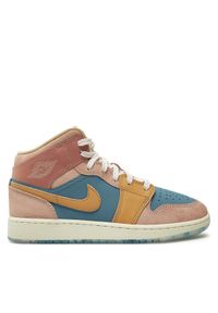 Nike Sneakersy Air Jordan 1 Mid Ss (GS) FN7452 400 Różowy. Kolor: różowy. Materiał: zamsz, skóra. Model: Nike Air Jordan #1