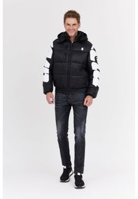 Invicta - INVICTA Czarna kurtka puchowa męska z dużym logo, Rozmiar XXL. Kolor: czarny. Materiał: puch #2
